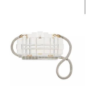 Cult Gaia Acrylic Clear Crossbody clutch like new!